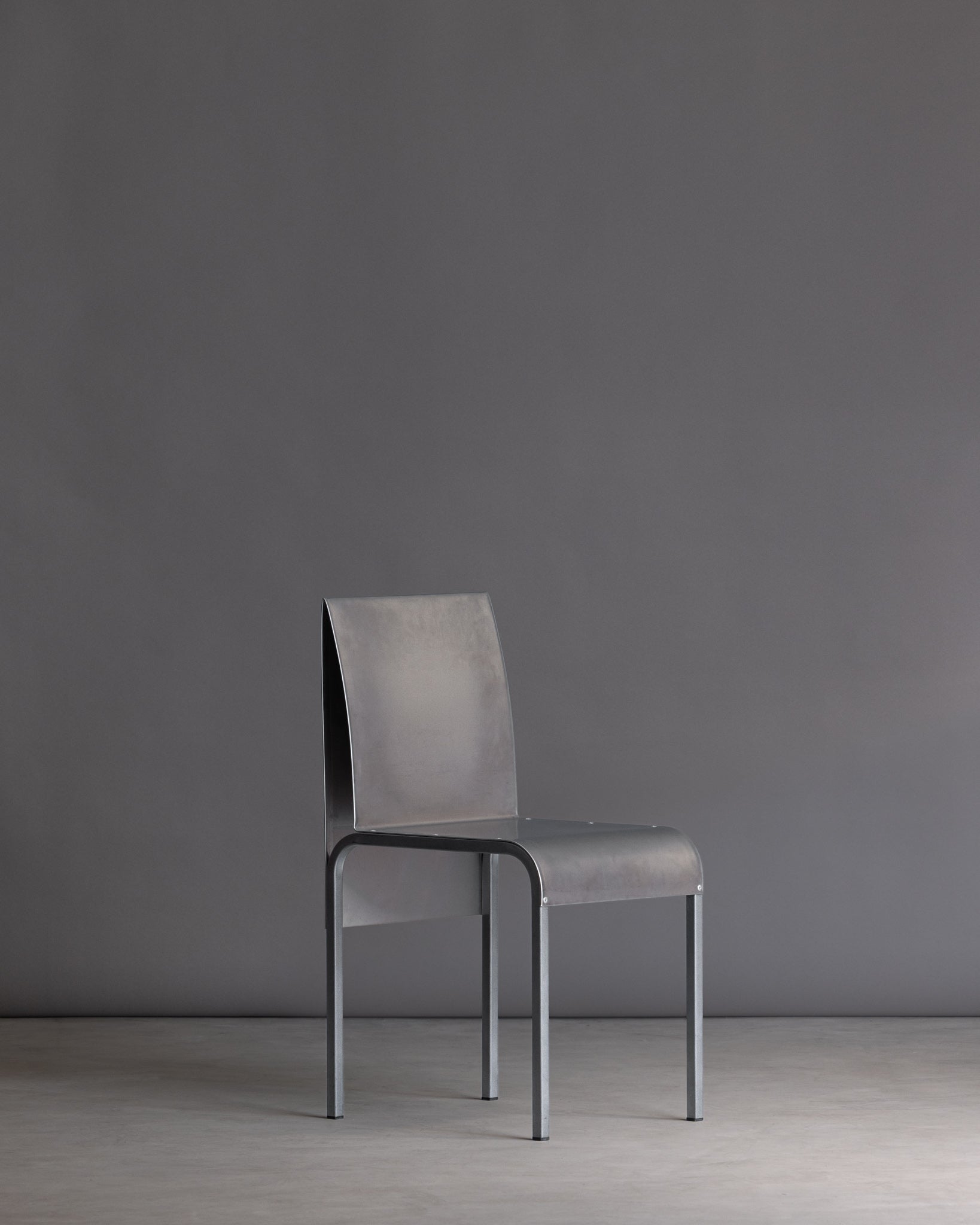 Brushed Metal Chair